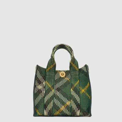 버버리 여성 미니 체크 토트  - Burberry Womens Mini Check Tote - bub15510x