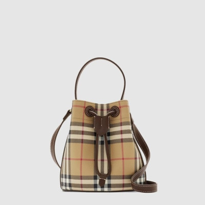 버버리 여성 미니 체크 버킷 백 - Burberry Womens Mini Check Bucket Bag - bub15511x