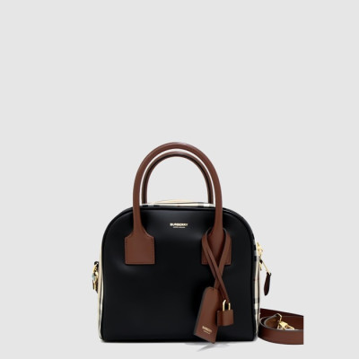 버버리 여성 스몰 체크 큐브 백 - Burberry Womens Small Check Cube Bag - bub15547x