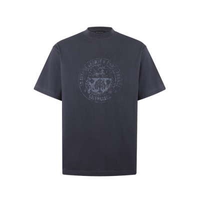 발렌시아가 남성 라운드 반팔 티셔츠 - Balenciaga Mens Round Tshirt - bac14495x