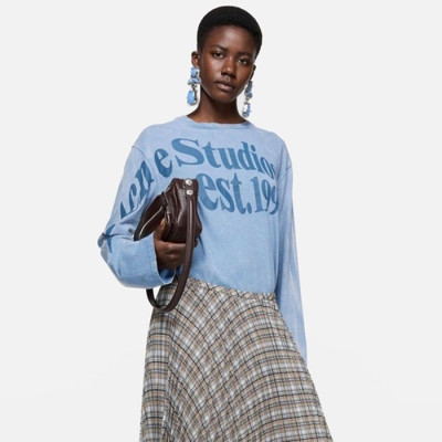 아크네 여성 라운드 긴팔티 - Acne Studios Womens Round Tshirt - anc14538x