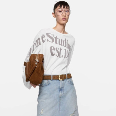 아크네 여성 라운드 긴팔티 - Acne Studios Womens Round Tshirt - anc14539x