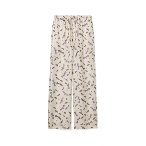 구찌 여성 프린트 실크 트윌 팬츠 - Gucci Womens Printed Silk Twill Pants - guc14547x