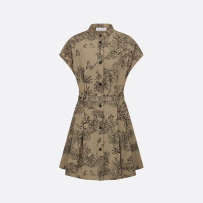 디올 여성 디오리비에라 숏 벨트 셔츠 드레스 - Dior Womens Dioriviera Short Belted Shirtdress - dic14550x