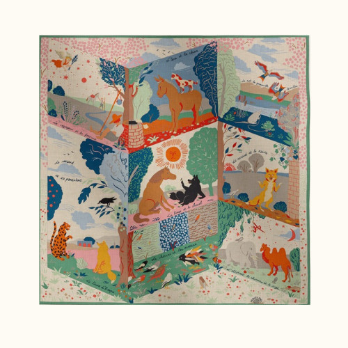 에르메스 여성 르 리브르 데소프 숄 - Hermes Womens Le Livre dEsope shawl - acc7211x