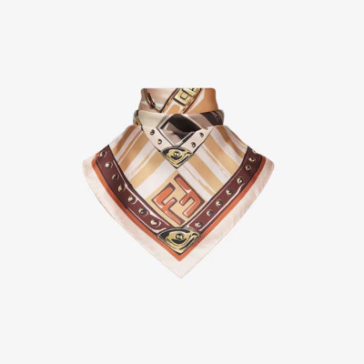 펜디 여성 FF 스퀘어 스카프 - Fendi Womens FF Square Scarf - acc7216x