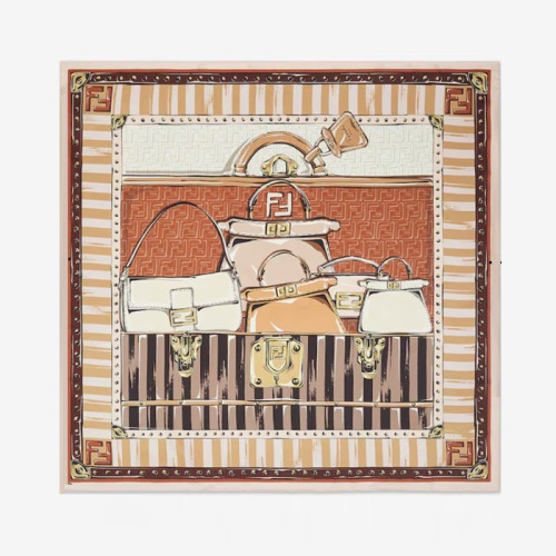 펜디 여성 FF 스퀘어 스카프 - Fendi Womens FF Square Scarf - acc7216x