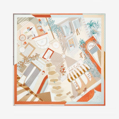 펜디 여성 FF 스퀘어 스카프 - Fendi Womens FF Square Scarf - acc7217x