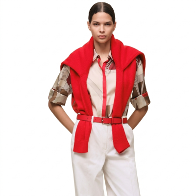 에르메스 여성 그랑 마네지 디테일 리믹스 프린트 실크 트윌 셔츠 - Hermes Womens Grand Manege Detail Remix Shirt - prc14569x