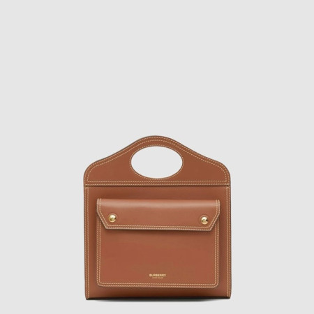 버버리 여성 톱스티치 포켓 백 미니 - Burberry Womens Topstitch Pocket Bag Mini - bub15648x