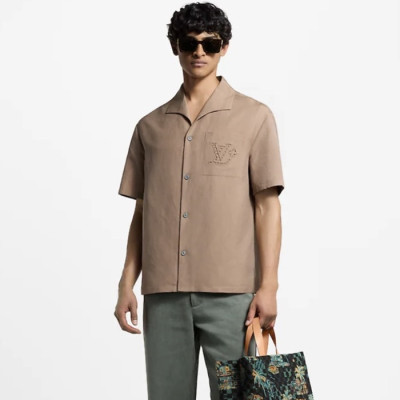 루이비통 남성 반팔 셔츠 - Louis vuitton Mens Short-sleeved Shirt - lvc14622x