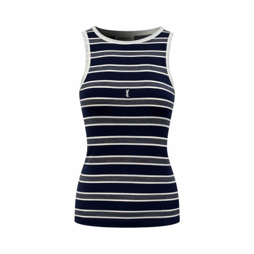 입생로랑 여성 라운드 나시 - Saint Laurent Womens Sleeveless Top - ysc14641x