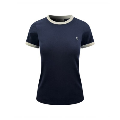 입생로랑 여성 라운드 반팔티 - Saint Laurent Womens Round Tshirt - ysc14649x