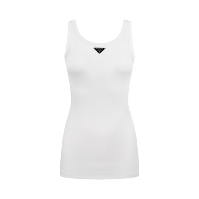 프라다 여성 라운드 나시 - Prada Womens Sleeveless Top - prc14655x