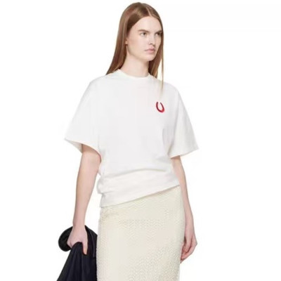 질샌더 여성 크루넥 반팔티 - Jilsander Womens Round Tshirt - jic14661x