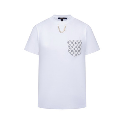 루이비통 남성 라운드 반팔티 - Louis vuitton Mens Short-sleeved Tshirt - lvc14689x