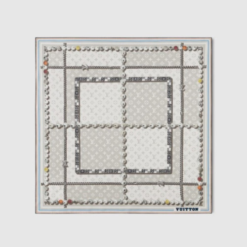 루이비통 남성 댄디 모노그램 실크 스퀘어 - Louis vuitton Mens Dandy Monogram Silk Square - acc7415x