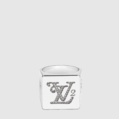 루이비통 x 니고 남성 스퀘어드 스트라스 링  - Louis vuitton x Nigo Mens Squared Strass Ring - acc7469x