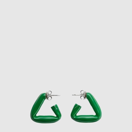 보테가 베네타 여성 삼각 후프 에나멜 이어링 - Bottega veneta Womens Triangular Hoop Enameled Earring - acc7486x
