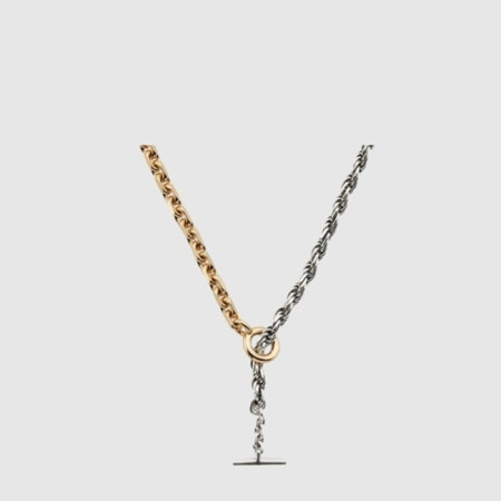 보테가 베네타 남/녀 골드 네크리스 - Bottega veneta Unisex Gold Necklace - acc7497x