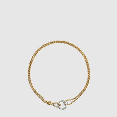 보테가베네타 남/녀 골드 목걸이 - Bottega veneta Unisex Gold Necklace - acc7499x