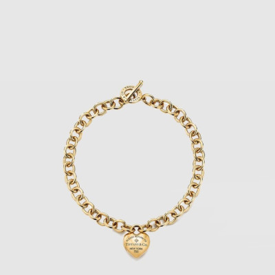 티파니 여성 풀하트 핀 네크리스 - Tiffany Womens Full heart pin necklace - acc7551x