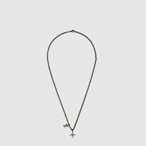 루이비통 남성 플라워컷 목걸이 - Louis vuitton Mens Flower Cut Necklace - acc7584x