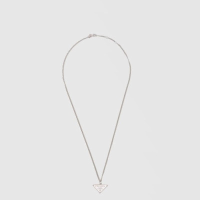 프라다 남/녀 스말토 보석 목걸이 - Prada Unisex Smalto Gemstone Necklace - acc7632x