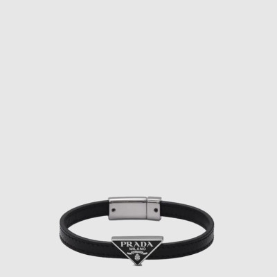프라다 남/녀 사피아노 가죽 팔찌 - Prada Unisex Saffiano Leather Bracelet - acc7635x