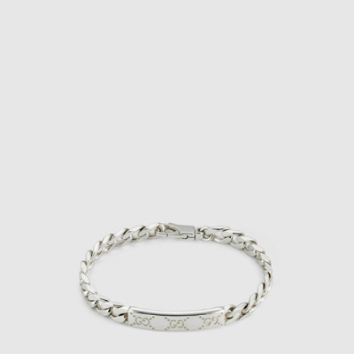 구찌 남/녀 GG 태그 구찌 시그니처 팔찌 - Gucci Unisex GG Tag Gucci Signature Bracelet - acc7641x
