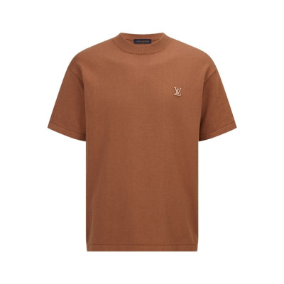 루이비통 남성 라운드 반팔 티셔츠 - Louis vuitton Mens Round Tshirt - lvc14752x