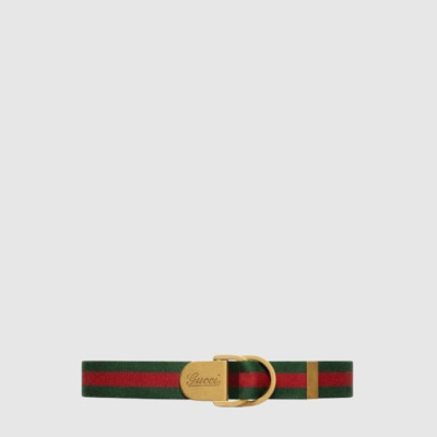 구찌 남성 웹 모티프 앤 로고 버클 벨트 - Gucci Mens Web Motif and Logo Buckle Belt - bel449x