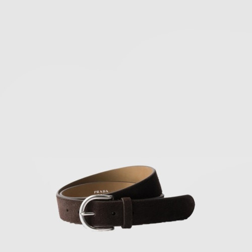 프라다 남성 스웨이드 벨트 - Prada Mens Suede Belt - bel451x
