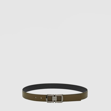살바토레 페라가모 남성 리버시블 버클 레더 벨트 - Ferragamo Mens Reversible Buckle Leather Belt - bel477x