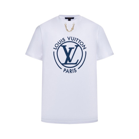 루이비통 남성 라운드 반팔 티셔츠 - Louis vuitton Mens Round Tshirt - lvc14812x