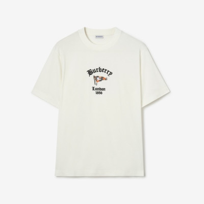 버버리 남성 라운드 반팔 티셔츠 - Burberry Mens Round Tshirt - buc14981x