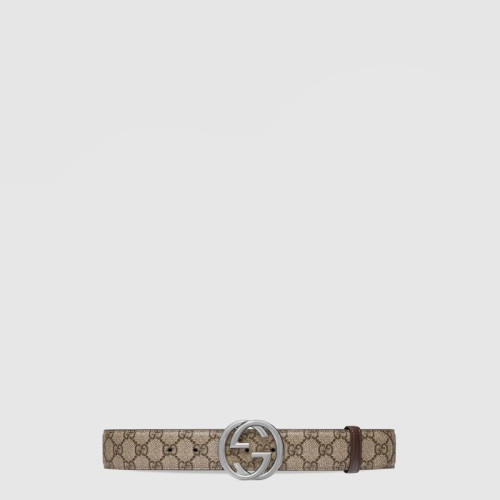 구찌 남성 인터로킹 G 버클 벨트 - Gucci Mens Interlocking G Buckle Belt - bel590x