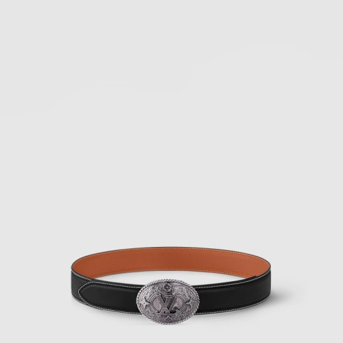루이비통 남성 쉴드 리버서블 벨트 - Louis vuitton Mens Shield Reversible Belt - bel595x