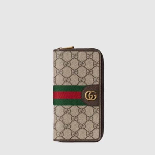 구찌 남/녀 오피디아 컬렉션 풀 지퍼 지갑 - Gucci Unisex Ophidia Collection Full Zipper Wallet - guw473x