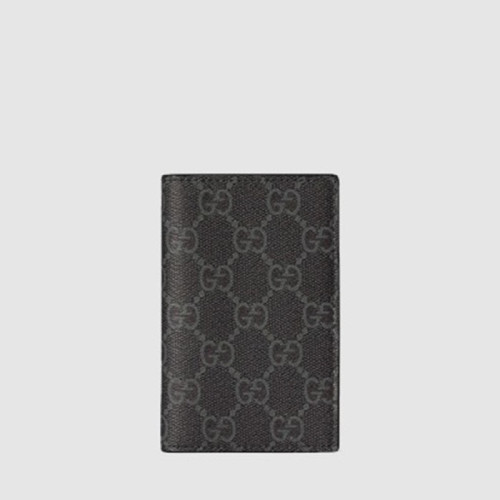 구찌 남성 GG 엠블럼 바이폴드 카드 케이스 - Gucci Mens GG Emblem Bifold Card Case - guw546x