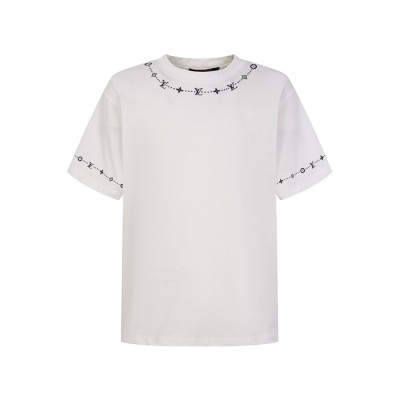루이비통 남성 라운드 반팔 티셔츠 - Louis vuitton Mens Round Tshirt - lvc15021x