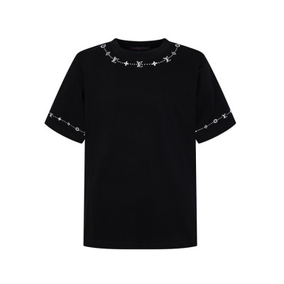 루이비통 남성 라운드 반팔 티셔츠 - Louis vuitton Mens Round Tshirt - lvc15022x