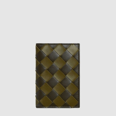 보테가 베네타 남성 인트레치아토 플랩 카드 케이스 - Bottega veneta Mens Intrecciato Flap Card Case - bvw612x