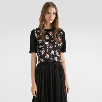 돌체앤가바나 여성 라운드 반팔티 - Dolce&Gabbana Womens Round Tshirt - doc15038x