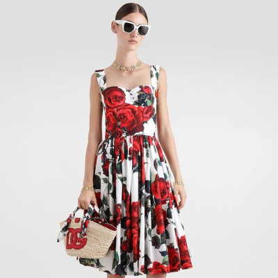 돌체앤가바나 여성 미디 드레스 - Dolce&Gabbana Womens Midi Dress - doc15040x