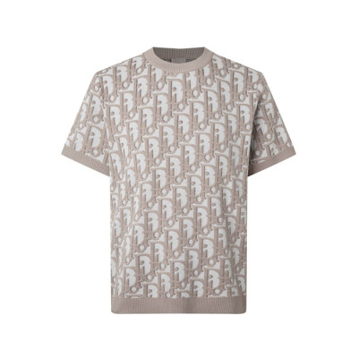 디올 남성 오블리크 티셔츠 - Dior Mens Oblique Tshirt - dic15147x