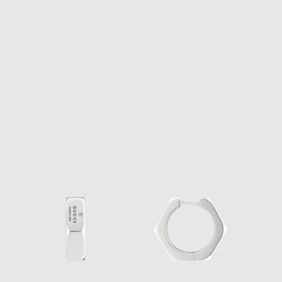 구찌 여성 팔각형 후프 이어링 - Gucci Womens Octagon Huggie Hoop Earrings - acc7681x