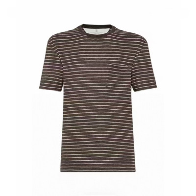 브루넬로쿠치넬리 남성 라운드 티셔츠 - Brunello Cucinelli Mens Round Tshirt - brc15278x