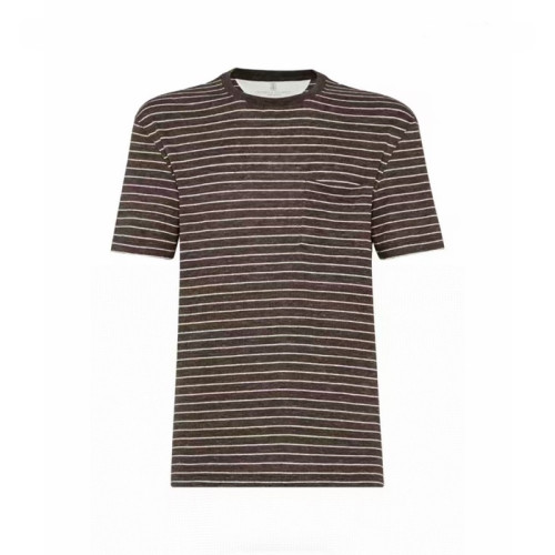 브루넬로쿠치넬리 남성 라운드 티셔츠 - Brunello Cucinelli Mens Round Tshirt - brc15278x