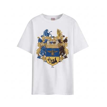 디올 남성 라운드 반팔티 - Dior Mens Round Tshirt - dic15305x